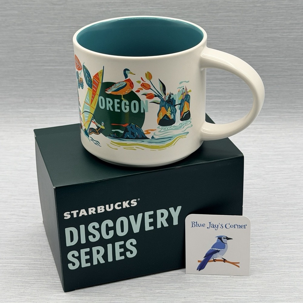 Starbucks Mug Oregon Discovery Series 14oz Stackable Coffee Cup